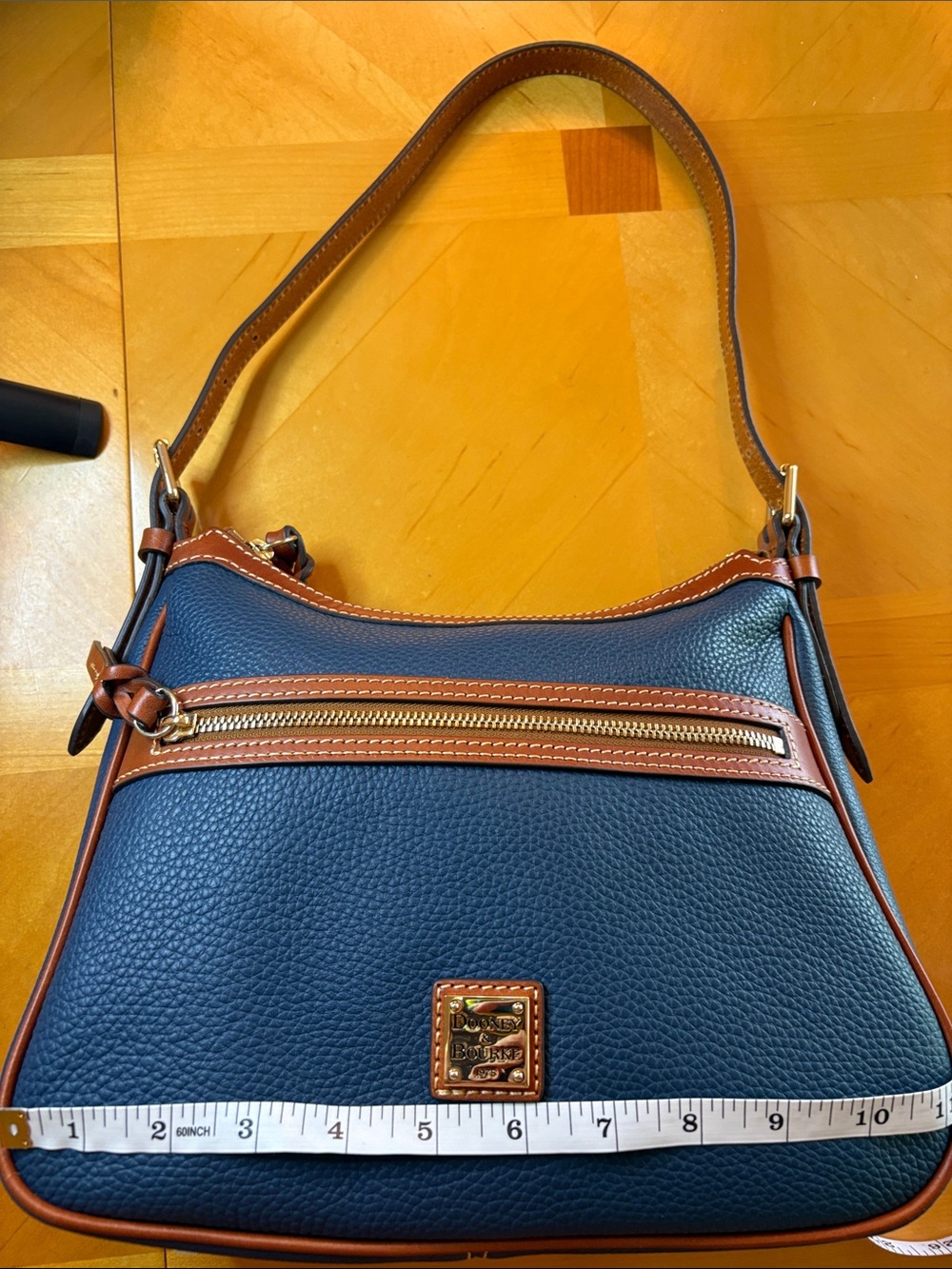 Dooney & Bourke Pebble Grain Piper in Jeans color - Picture 2 of 10